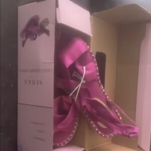 Sierra Pink Satin Heels